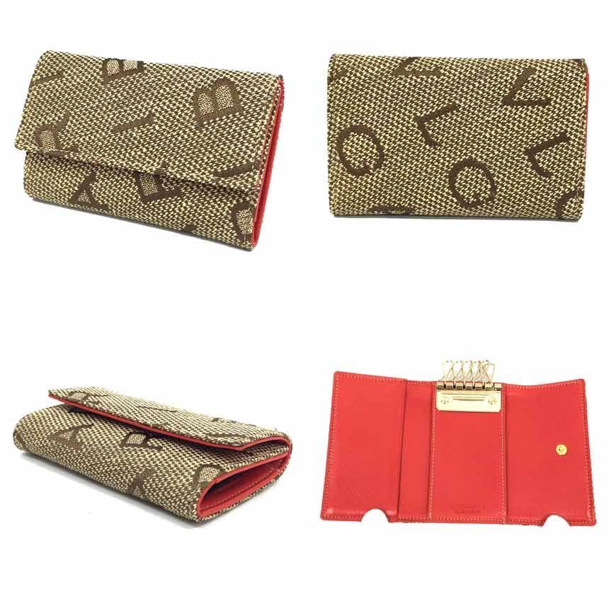 BVLGARI ブルガリ ロゴマニア マキシ レッタレ ジャガード 6連キー