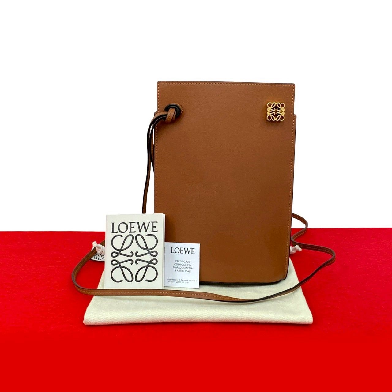 未使用保管品 袋付き LOEWE ロエベ ダイス ポケット ミニ ショルダー