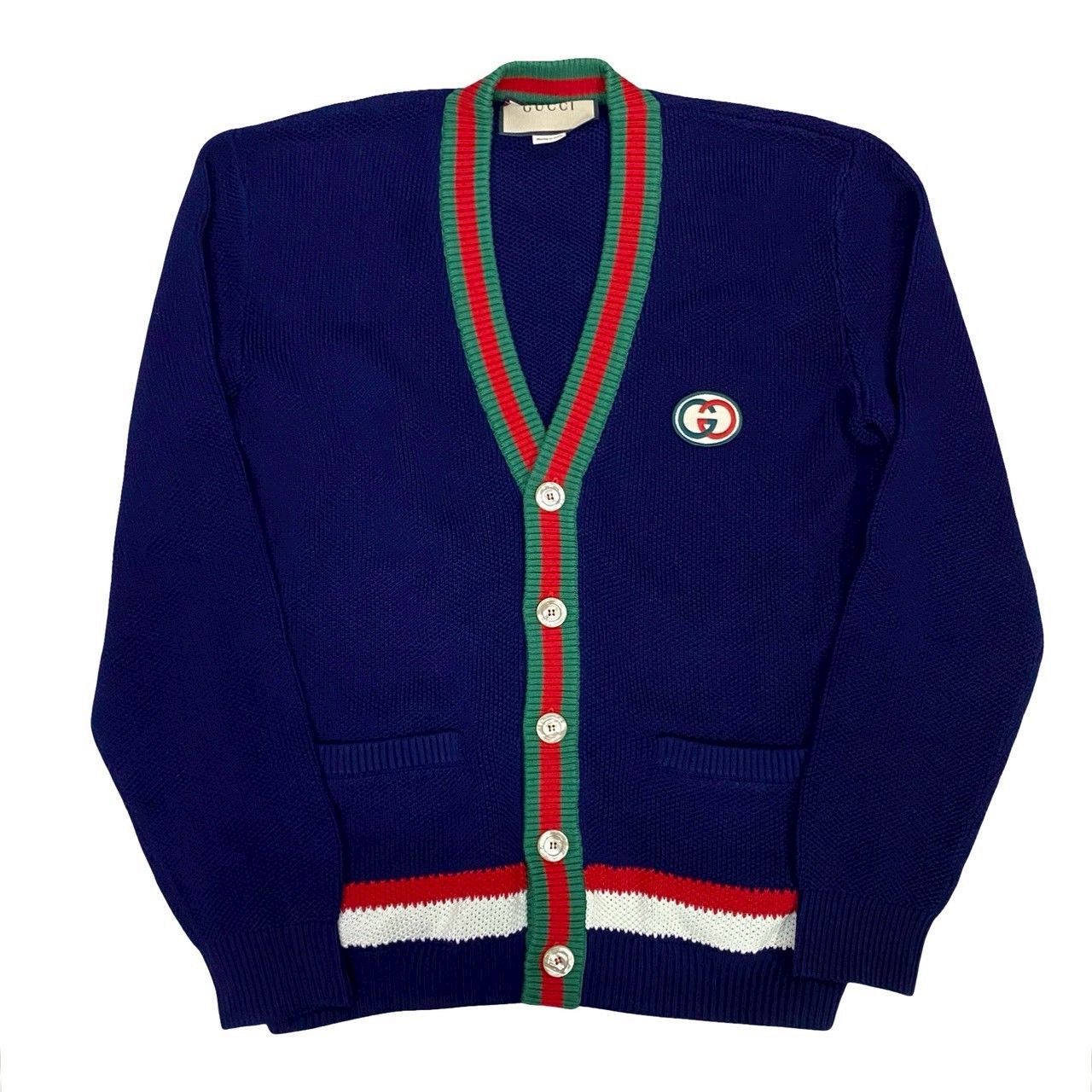 極 美品 GUCCI グッチ ウェブ シェリーライン インターロッキング G