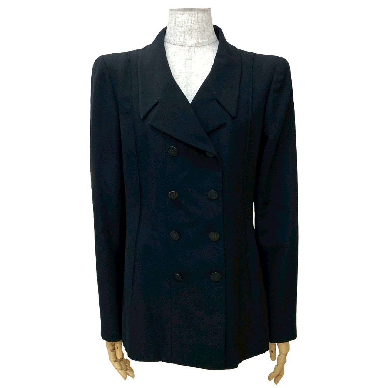 極 美品 01P CHANEL シャネル ヴィンテージ ココマーク ボタン ウール