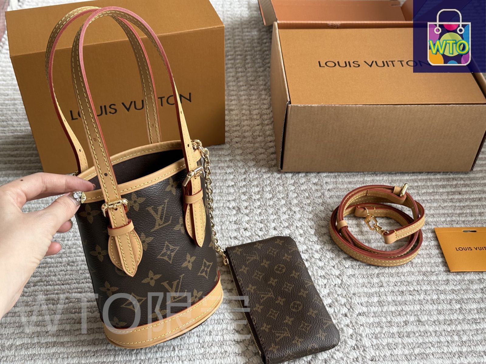 今日特価】LV バケツバッグ ヴィンテージ チェンジングレザー 村上隆