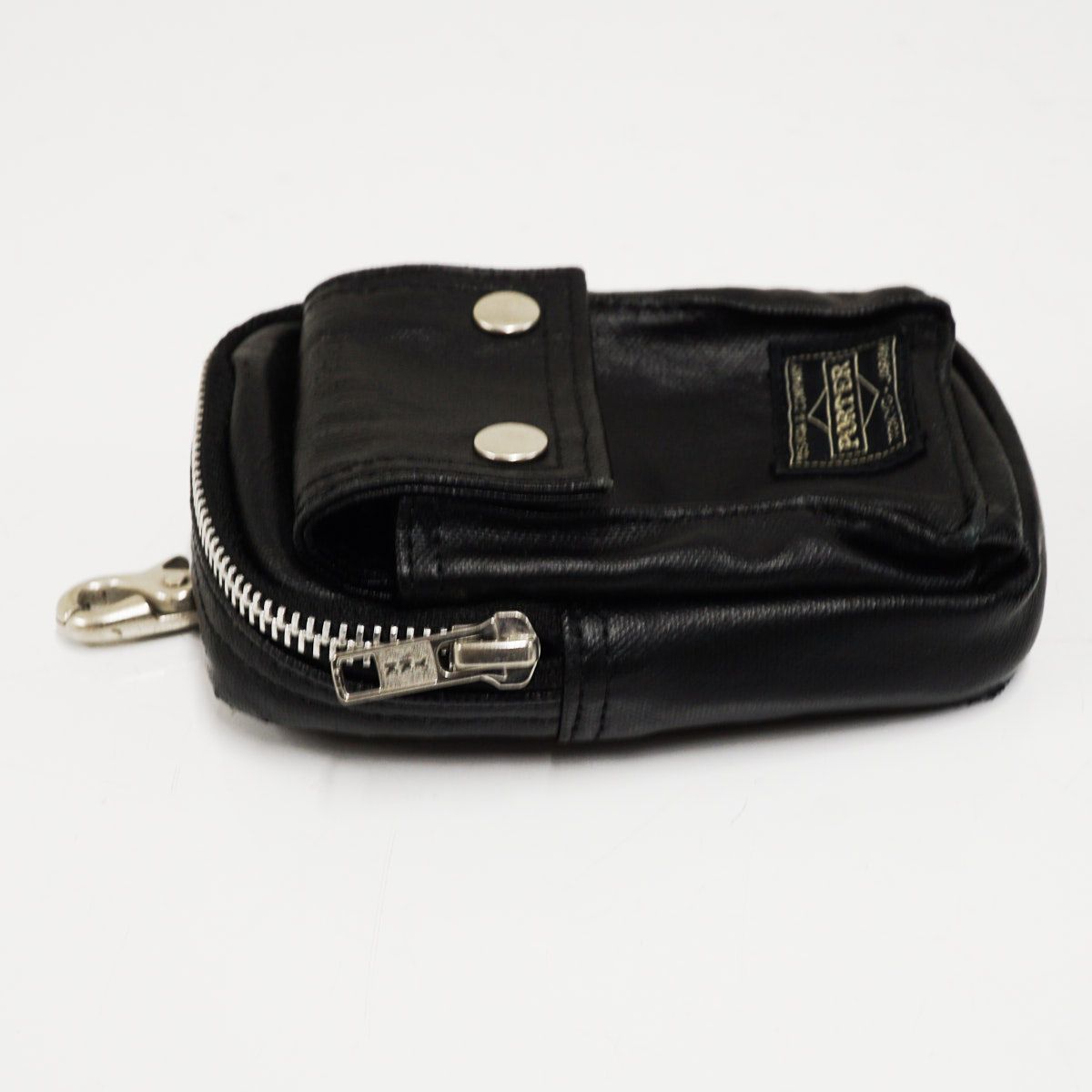 PORTER ブラックレザー ポーチ PORTER ポーター 吉田カバン フリースタイルポーチ USED品 ブラック