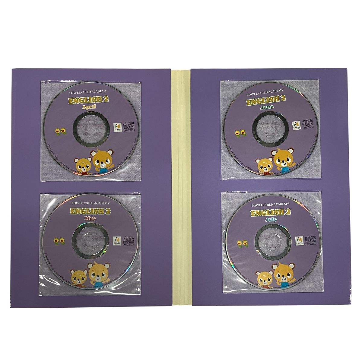 【美品】EQWEL CHILD ACADEMY ENGLISH 2 教材セット 七田チャイルドアカデミー EQWEL ENGLISH1.2 イクエル イングリッシュ