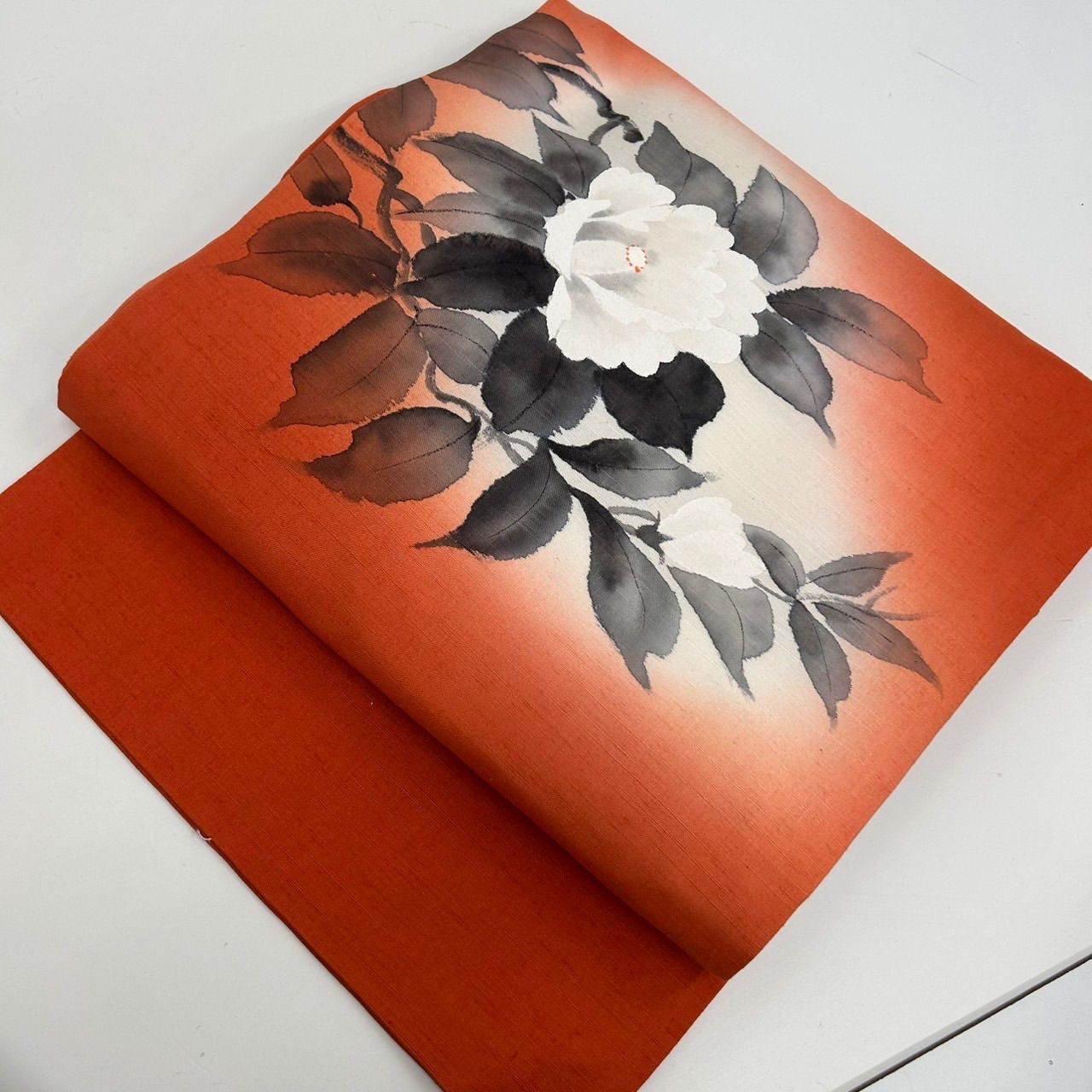 名古屋帯 結城紬 墨書きの上品な染め 九寸 正絹 MA-1412 - メルカリ