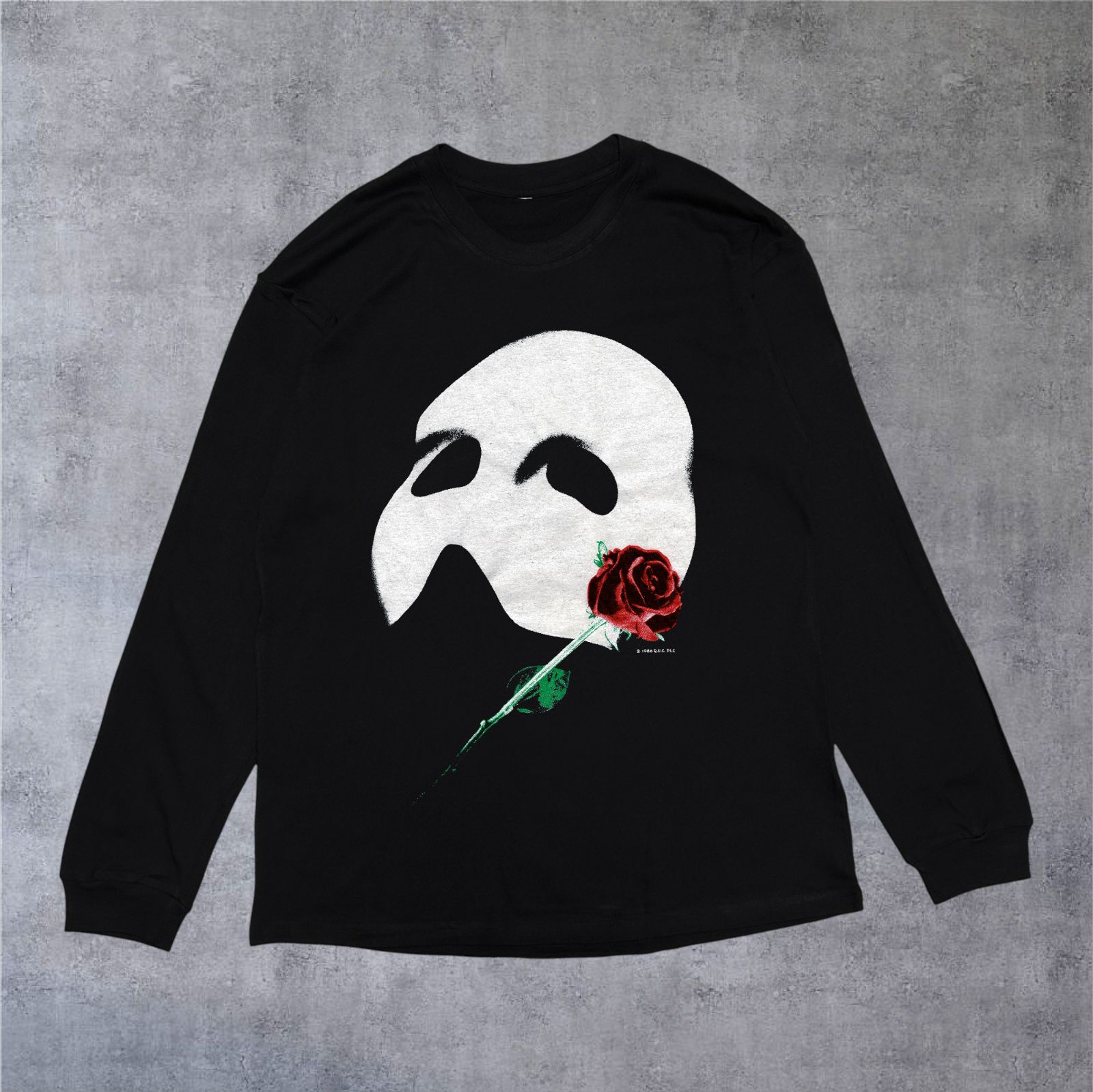 オペラ座の怪人 The Phantom of the Opera ブラック 長袖Tシャツ ロンT 