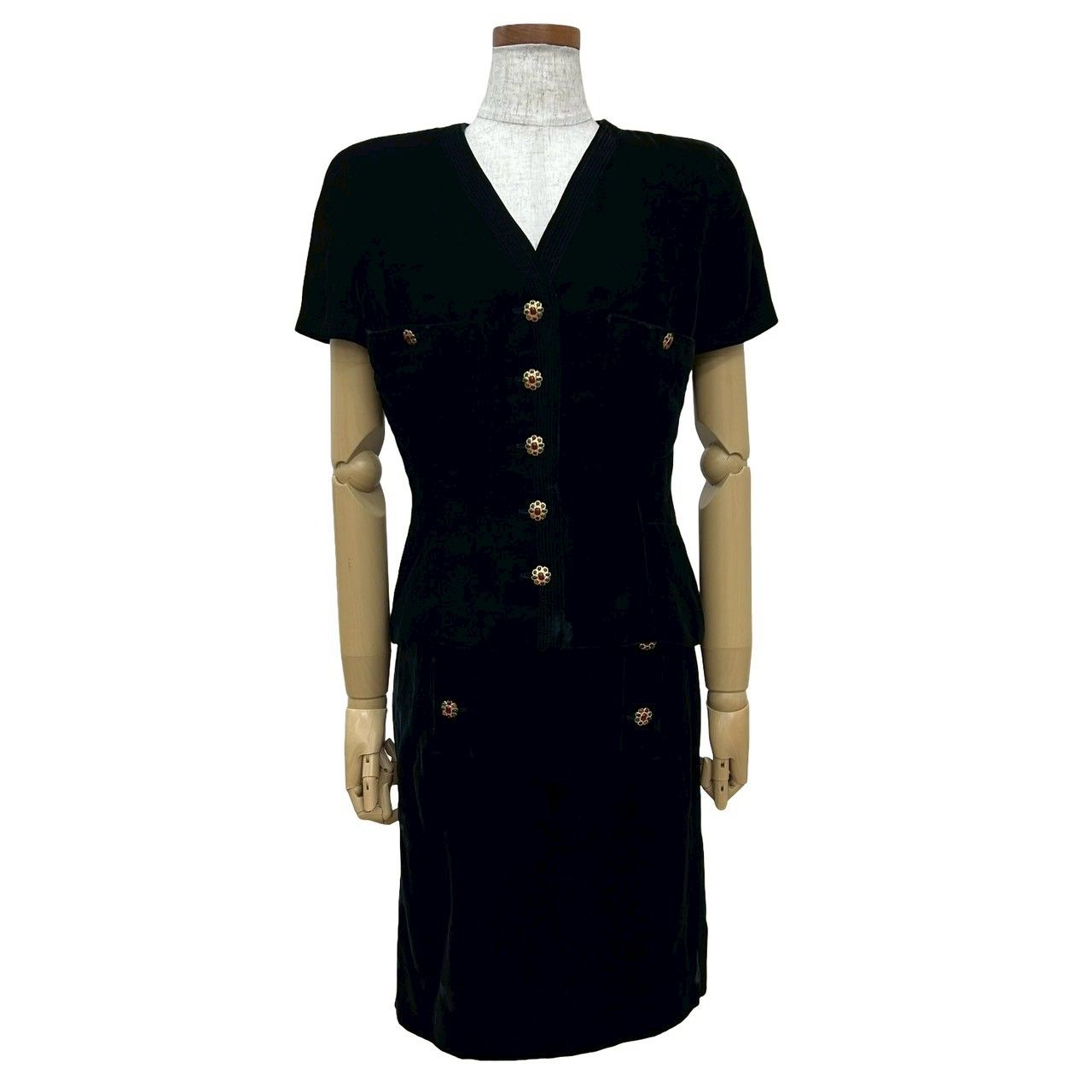 CHANEL リネン生地　ビンテージ　ジャケット、スカートセットアップ 楽天市場】【中古】 CHANEL （シャネル）94A ヴィンテージ ツイード