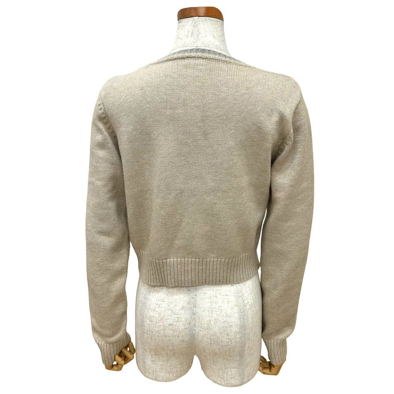 極 美品 LOEWE ロエベ アナグラム ロゴ 刺繍 ウール セーター ニット