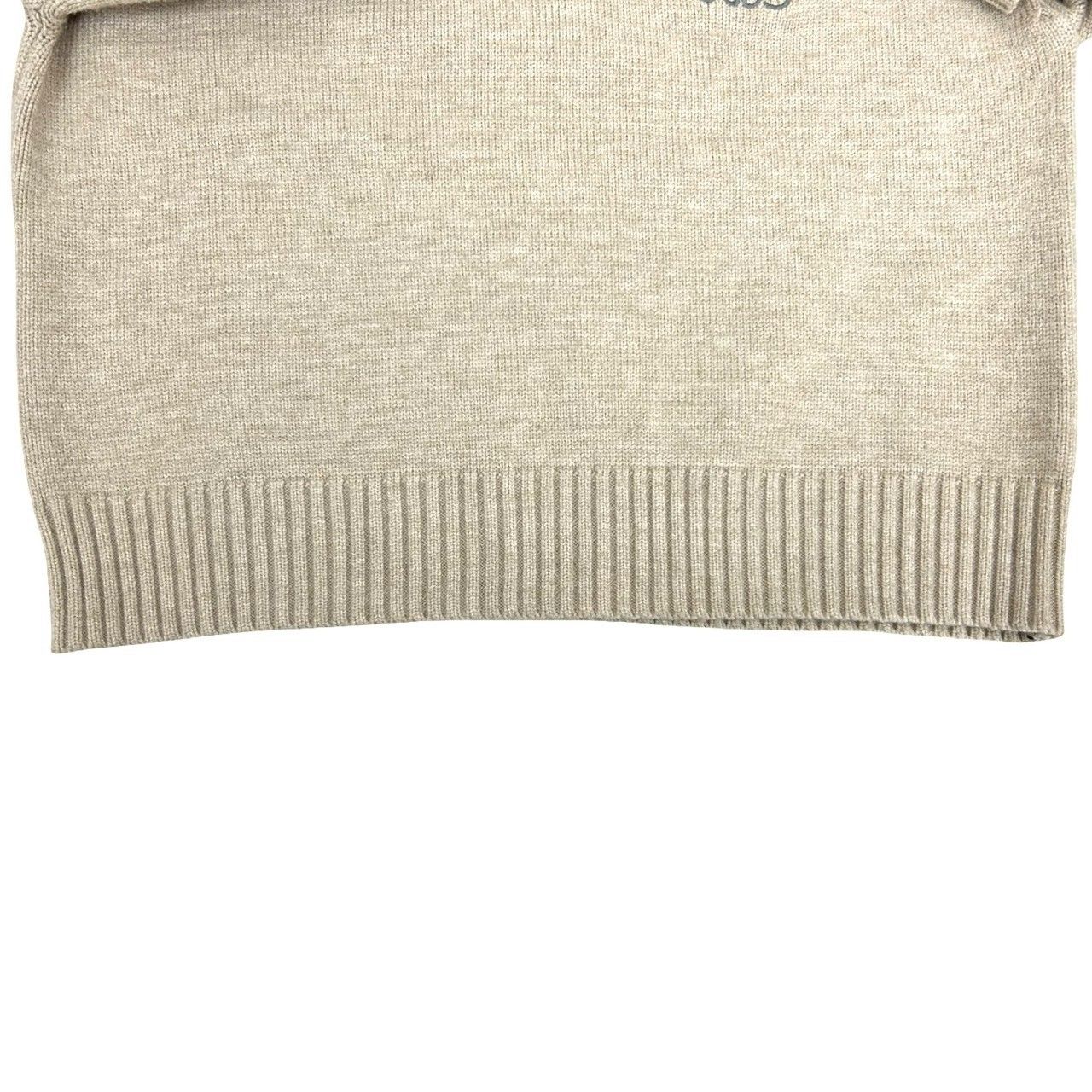 LOEWE ロエベ アナグラム 刺繍 ロゴ ウールセーター グレー L LOEWE