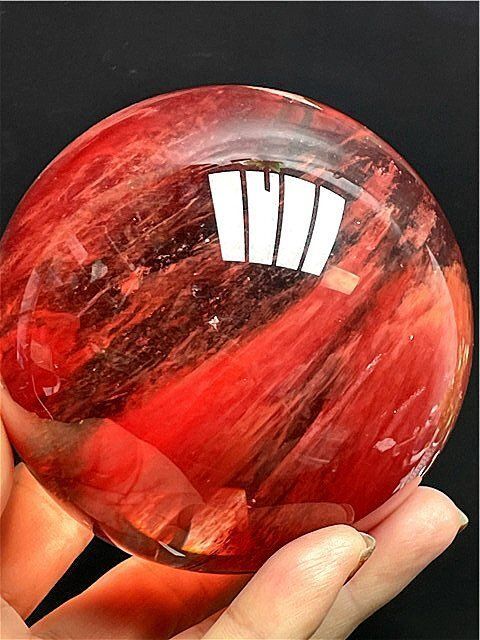 超大直径約: 186mm 8530g 超綺麗赤水晶丸玉B84E1/319E05D 超大直径約: 186mm 8530g 超綺麗赤水晶丸玉B84E1/319E05D