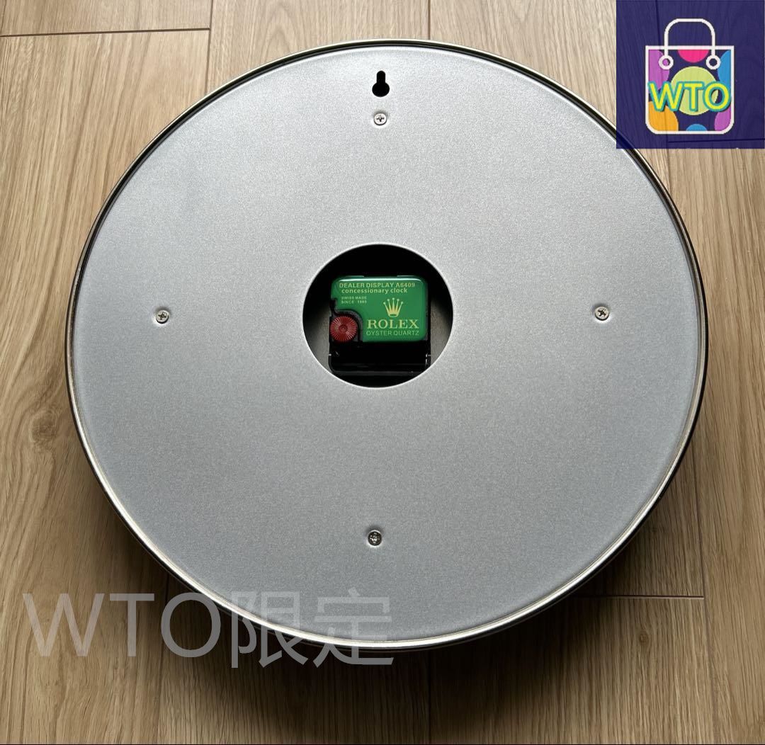 海外販促用ROLEX 掛け時計 ヨットマスター  シルバー/ブルーベゼル-WTO