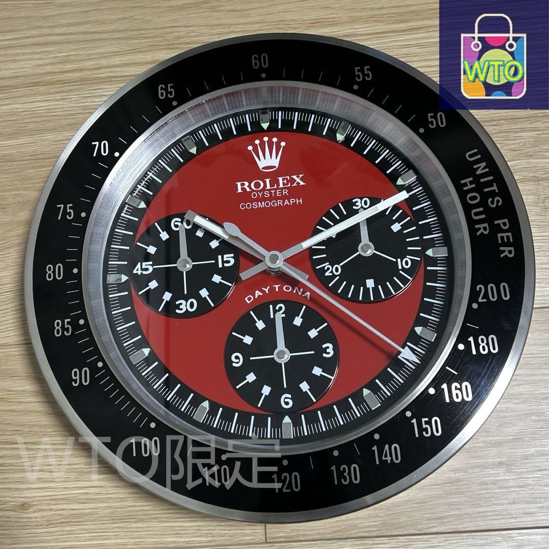 海外販促品 ROLEXロレックス 掛け時計 コスモグラフ デイトナ ルマン