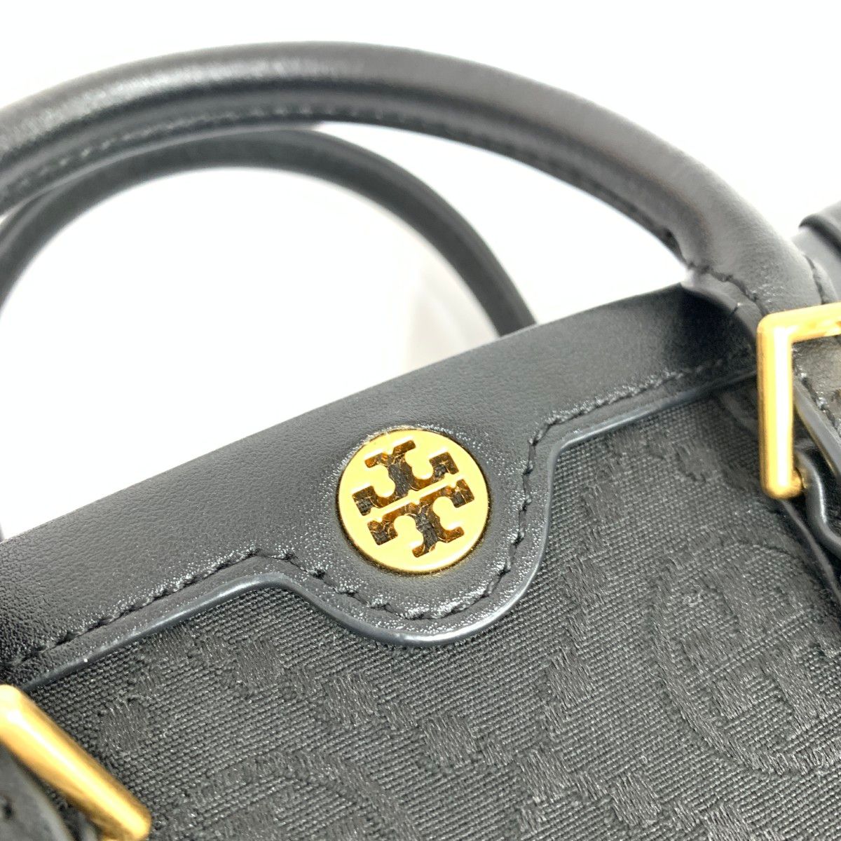 TORYBURCH トリーバーチ 2WAYバッグ モノグラムジャガード キャンバス 