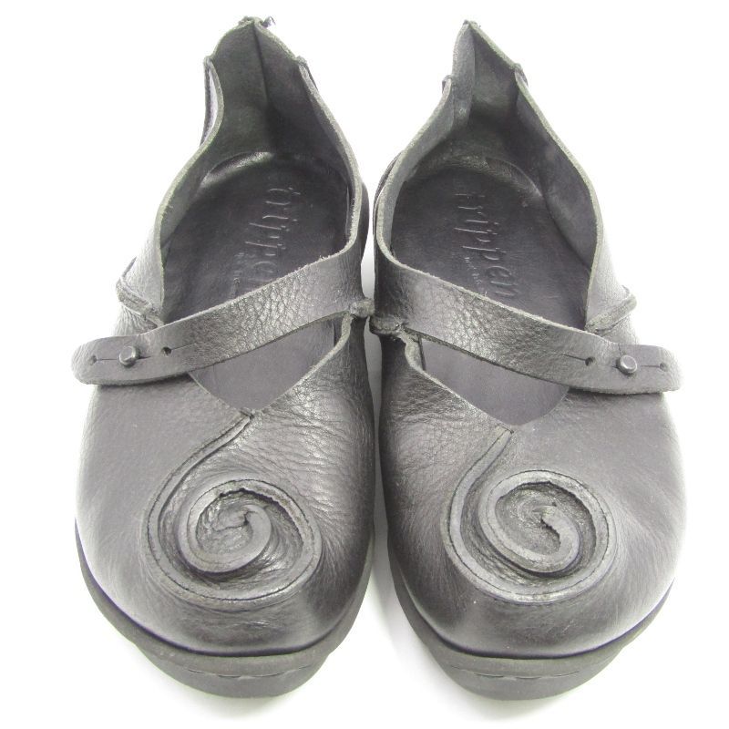 trippen トリッペン 38 フラットシューズ SCHNECKE レザー パンプス