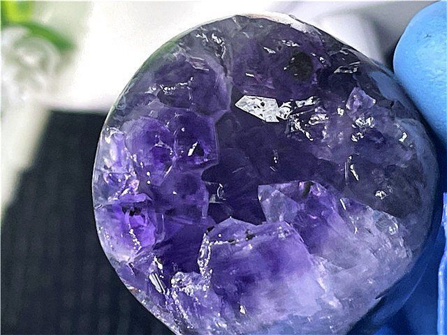 AAA級家庭円満◇天然ウルグアイ産アメジスト開口笑B88G3/32G40A - メルカリ