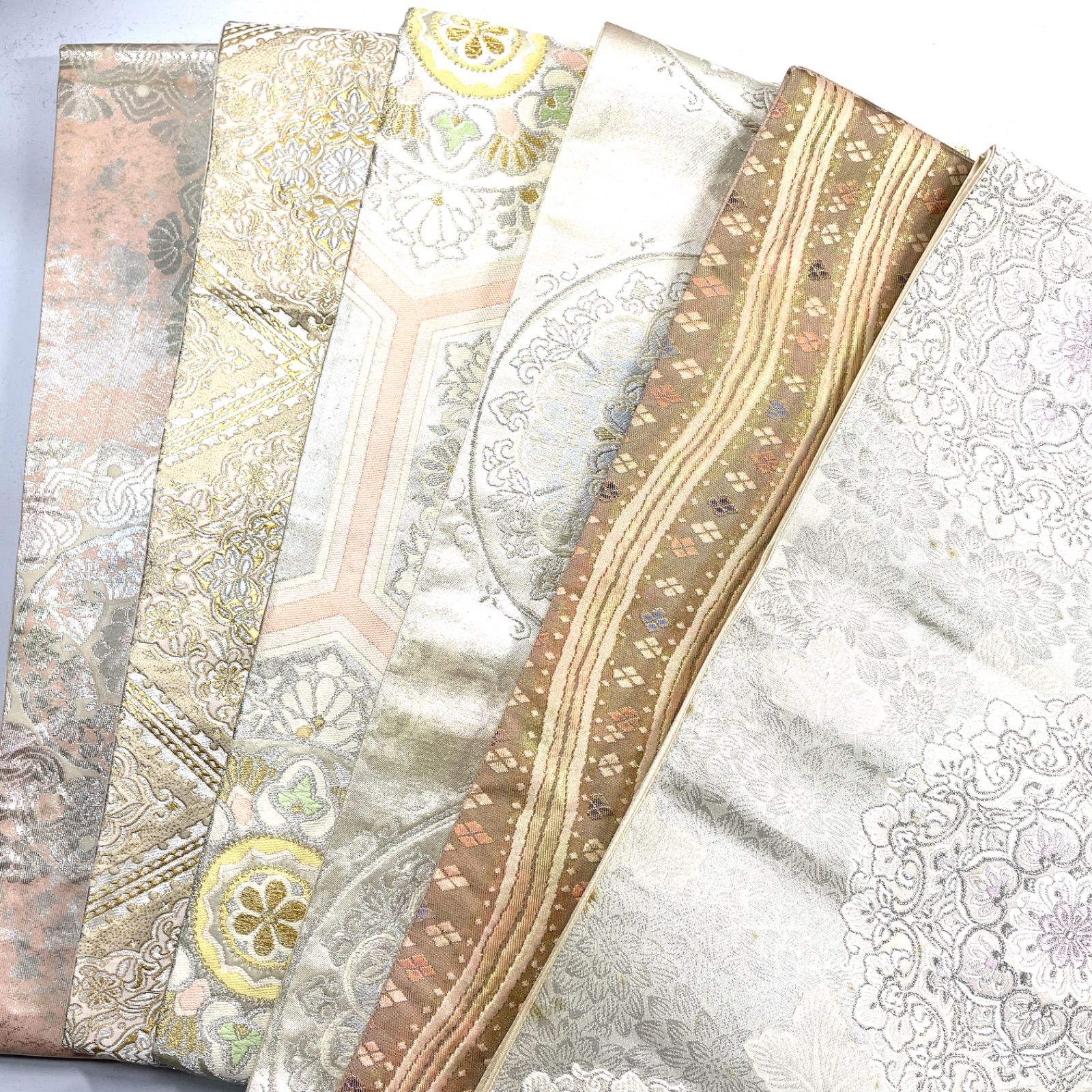 袋帯 6本 正絹 帯まとめ売り 同梱購入歓迎 リメイク用 着付け練習用