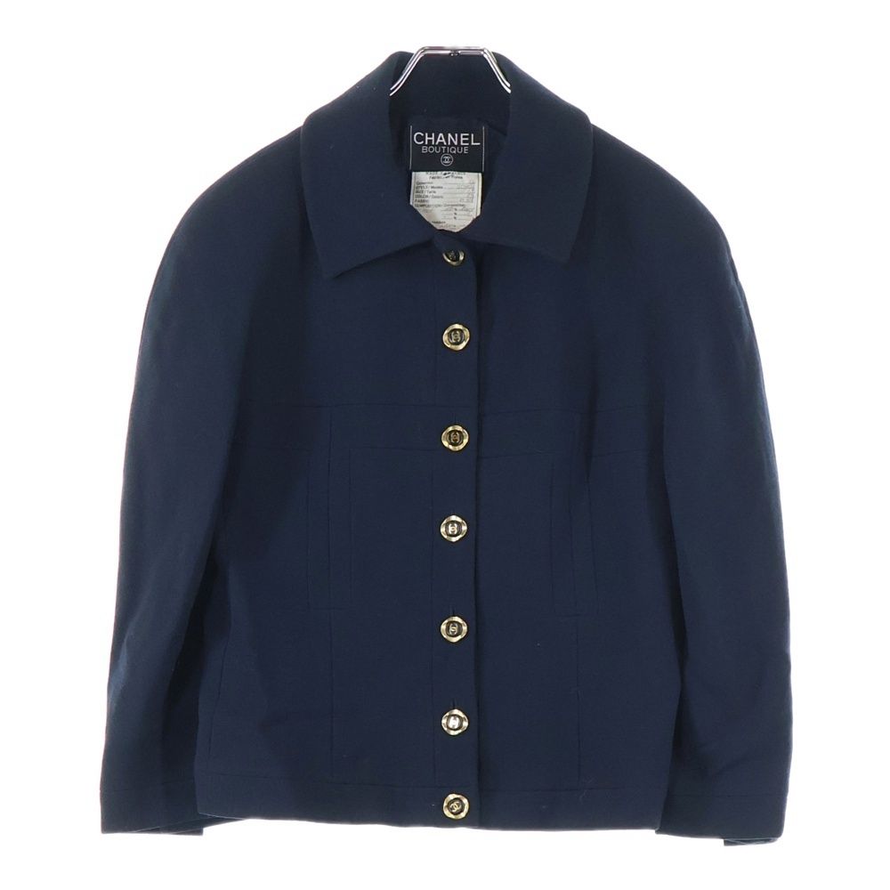 CHANEL (シャネル) 96AW ココマークボタン ウール 切り替えデザイン