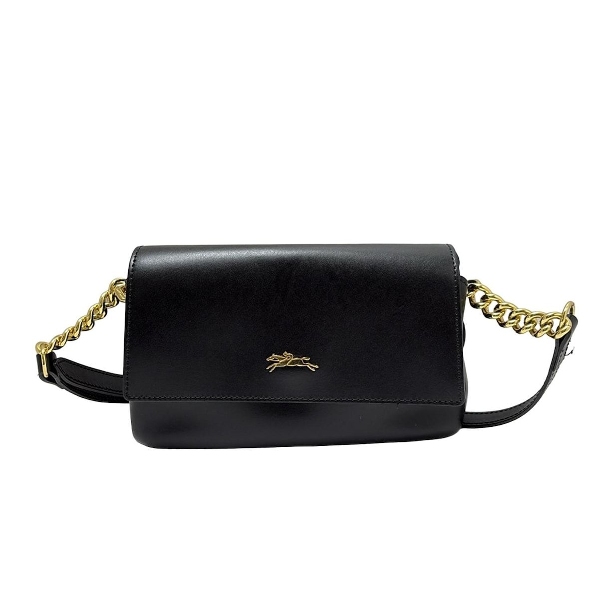レディース LONGCHAMP(ロンシャン) ショルダーバッグ - 黒 チェーン 