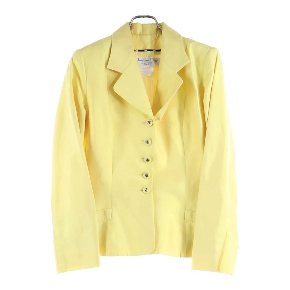 Christian Dior (クリスチャンディオール) コットン シルク ロゴボタン