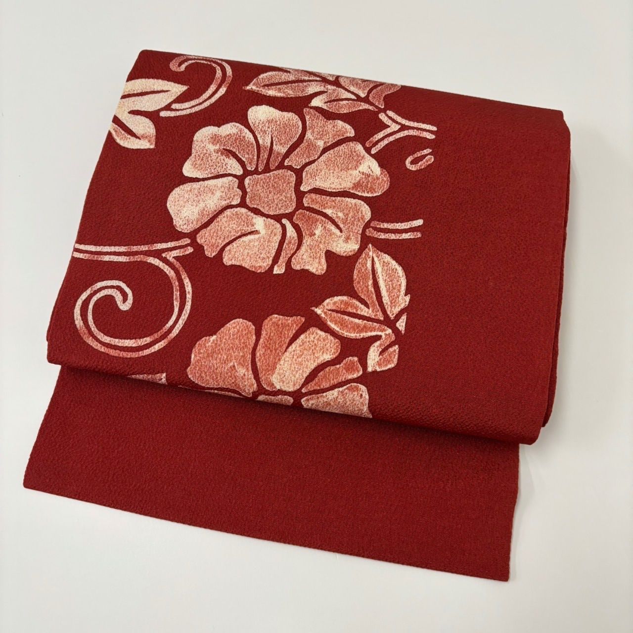 名古屋帯 ろうけつ染め 花唐草 上品な染め 九寸 正絹 MA-1391 - メルカリ