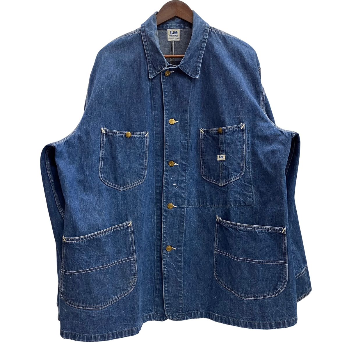 Lee デニムカバーオール　LM5971 M リー Lee 50's 91-J デニム カバーオール ジャケット ブルー 48サイズ