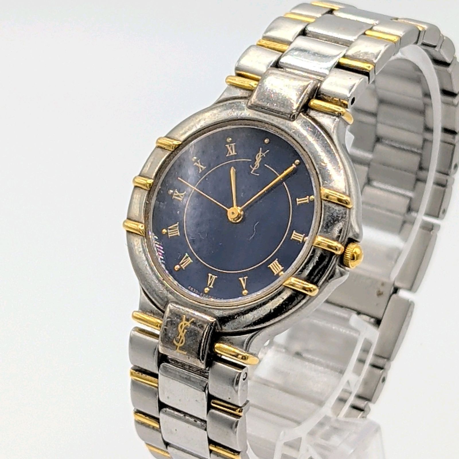 Yves Saint Laurent 4630-E63441 QZ Gold Silver Combi Y2K 00S