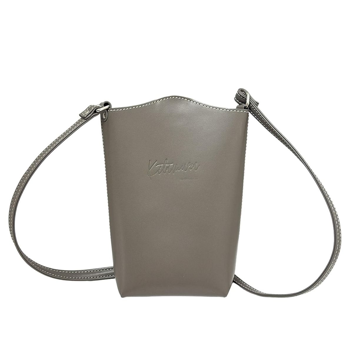 KITAMURA(キタムラ) ショルダーバッグ美品 - グレー ミニバッグ/斜