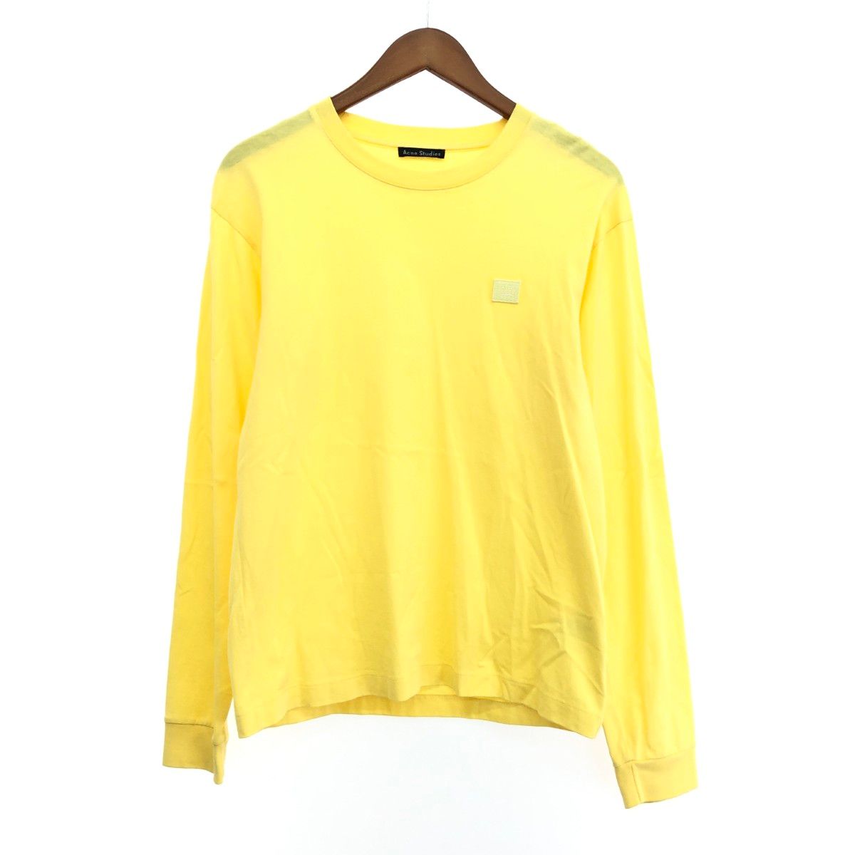 acne studios アクネストゥディオズ 長袖カットソー サイズ:XS コットン/フェイス    イエロー メンズ / 240001133165 acne studios アクネストゥディオズ 長袖カットソー サイズ:XS