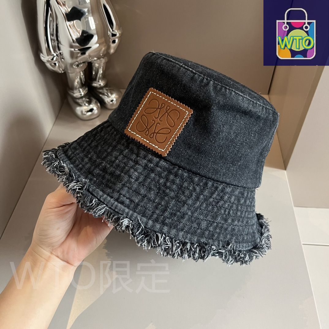 LOEWE フリンジエッジ バケットハット デニム LOEWE（ロエベ）のデニムバケットハット - メルカリ