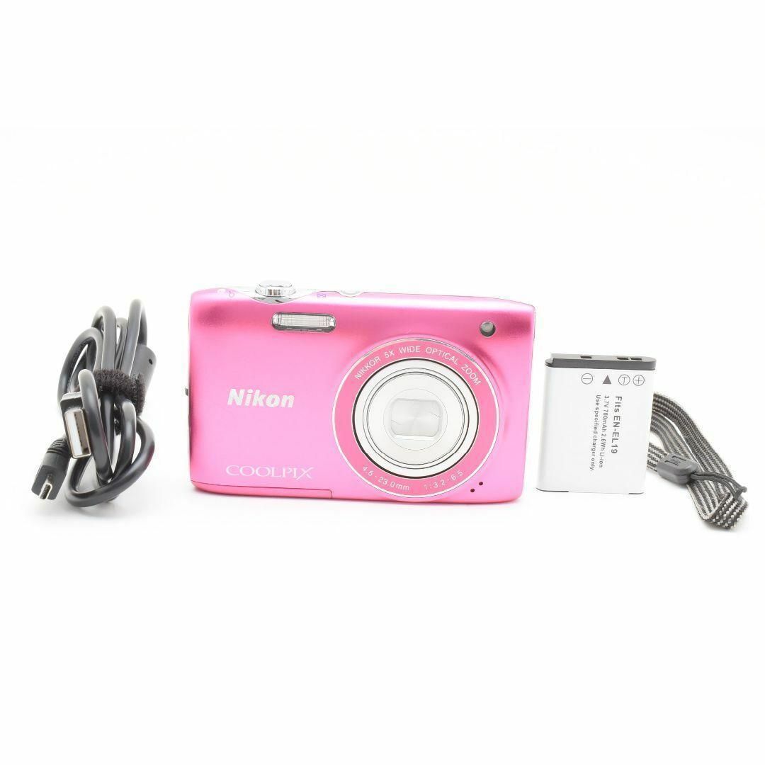 Nikon ニコン COOLPIX S3100 ピンク：2497321 - メルカリ
