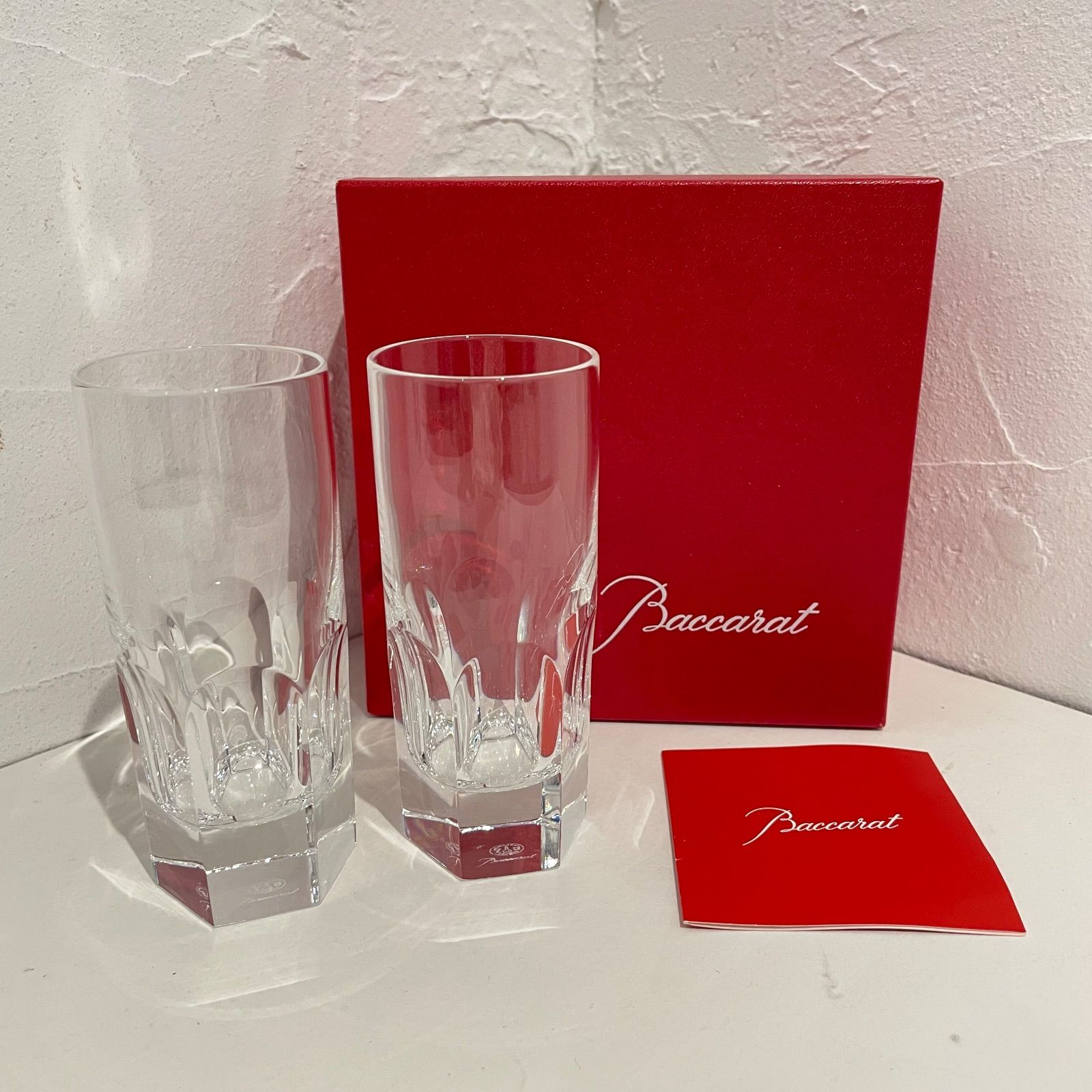 Baccarat アルクール クリスタルラウンドグラス 箱付き 未使用品】Baccarat バカラ アルクール ハッピーアワー カクテルグラス