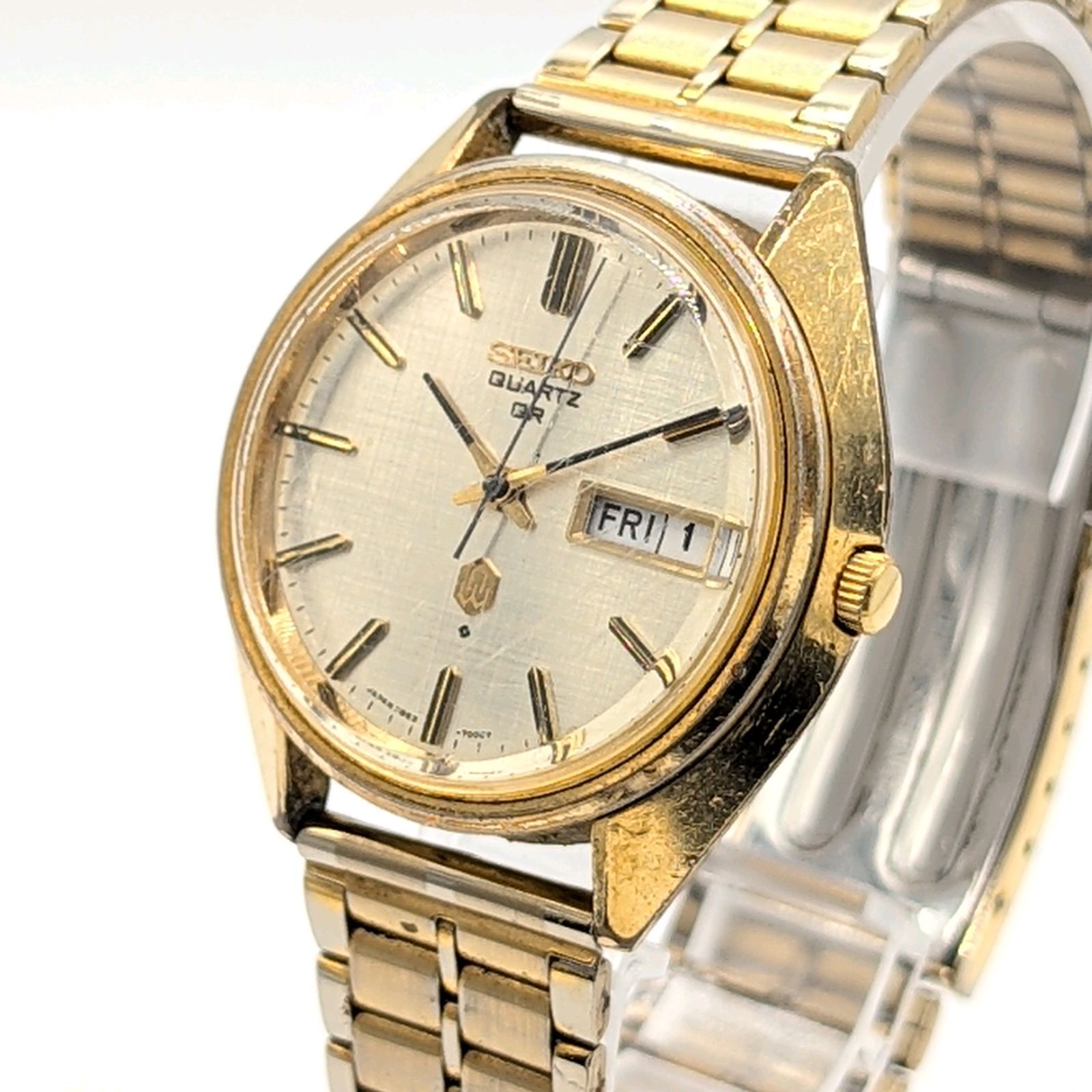 QR Seiko Watch Vintage Quartz 0 3863-7001 SEIKO 1 Dial Men QUARTZ 