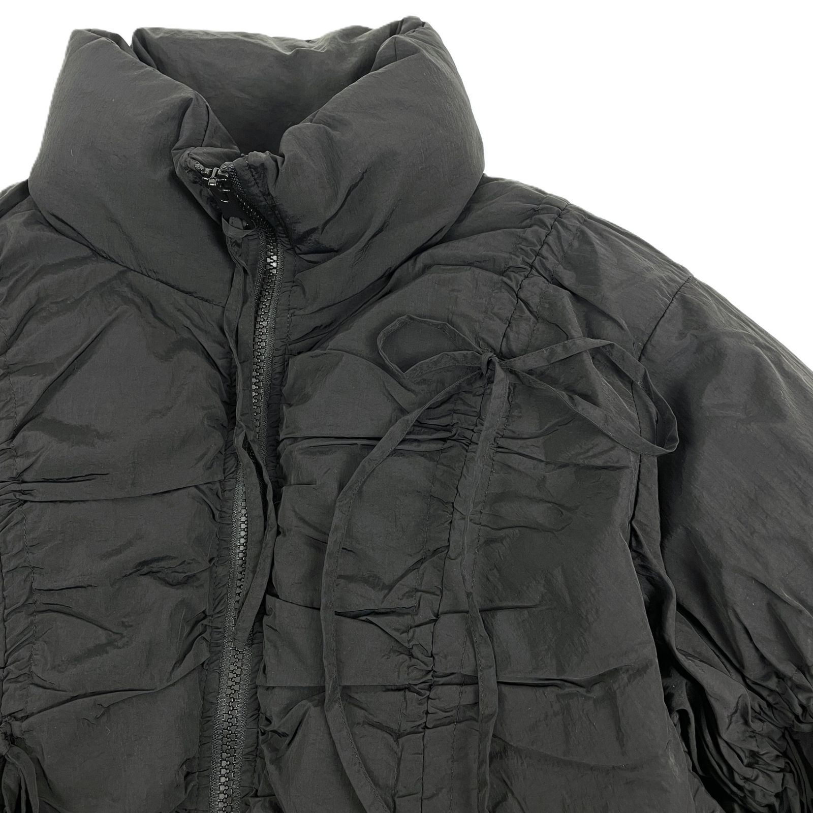SLY スライ 030HAZ30-2741 RIBBON GATHER PUFFER ジャケット リボン 