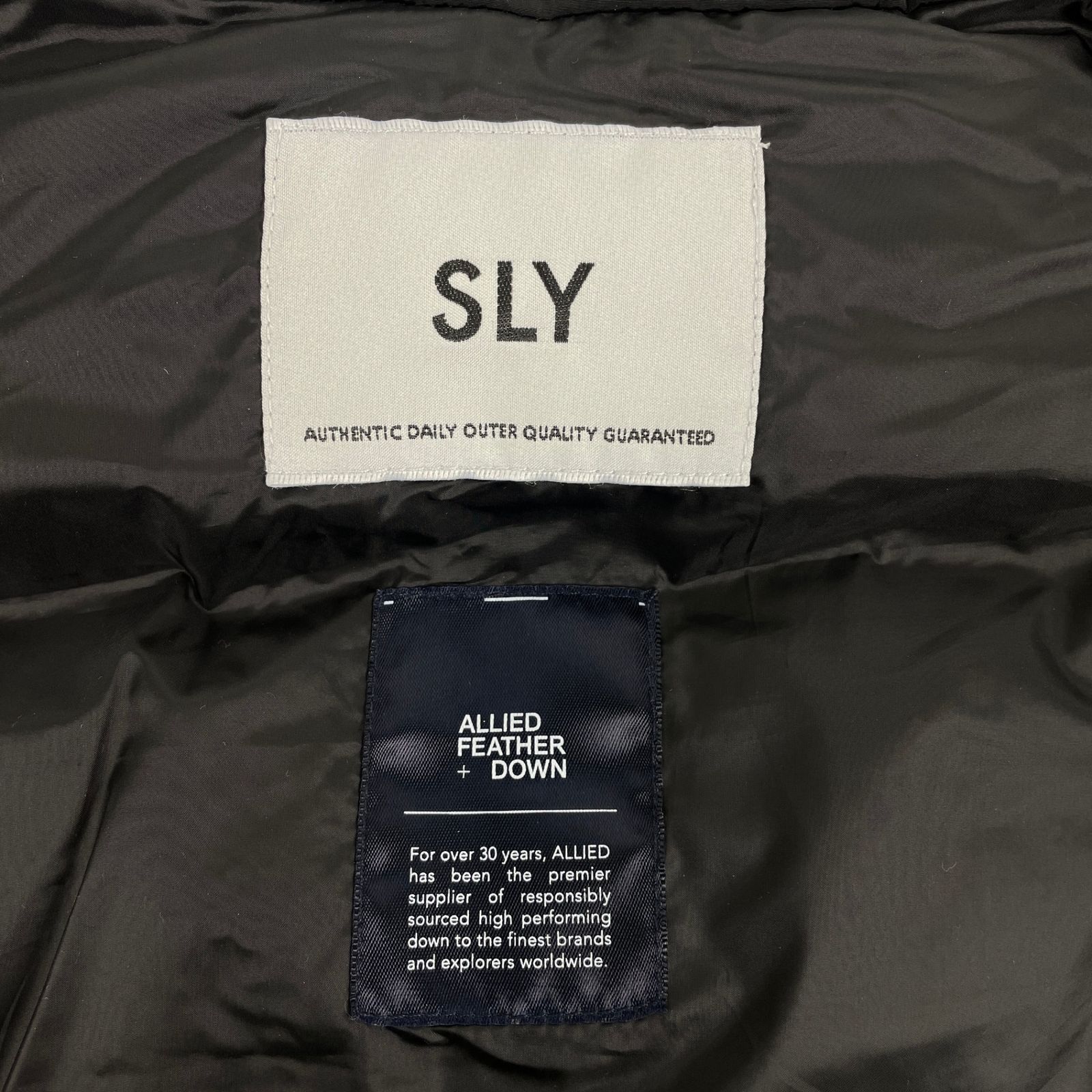 SLY スライ 030HAZ30-2741 RIBBON GATHER PUFFER ジャケット リボン 