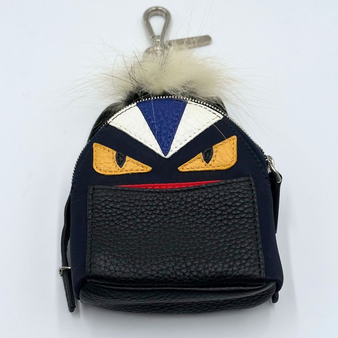 美品】Fendi バグズアイ モンスター バックパック チャーム