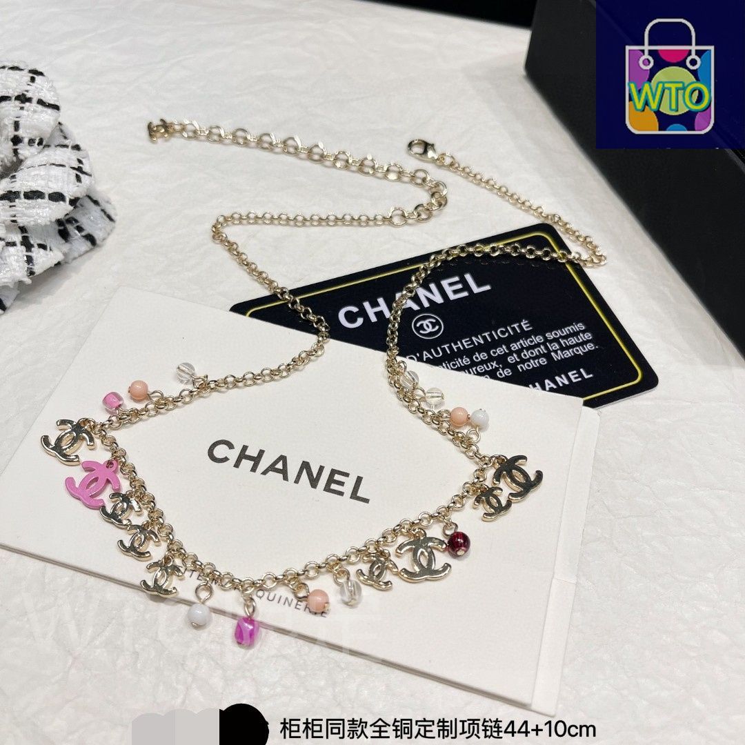 今日特価】Chanel ヴィンテージ アルファベット ネックレス 送料無料