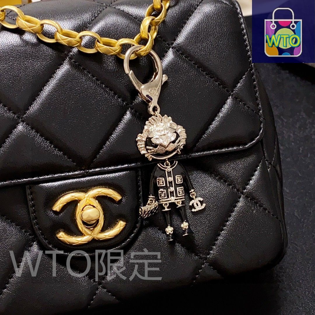 今日特価】Chanel 水鑽入り ライオンデザイン バッグアクセサリー