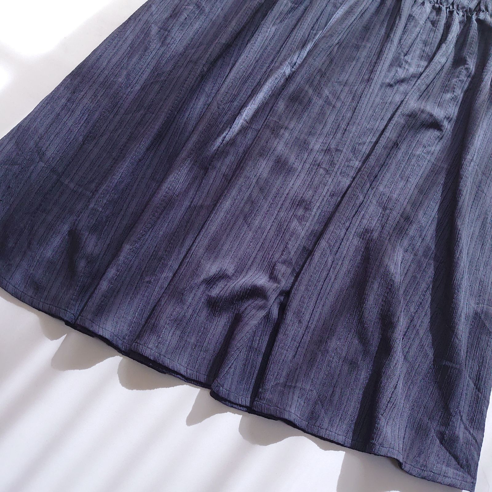 ホコモモラ スカラップ刺繍ドッキングワンピース