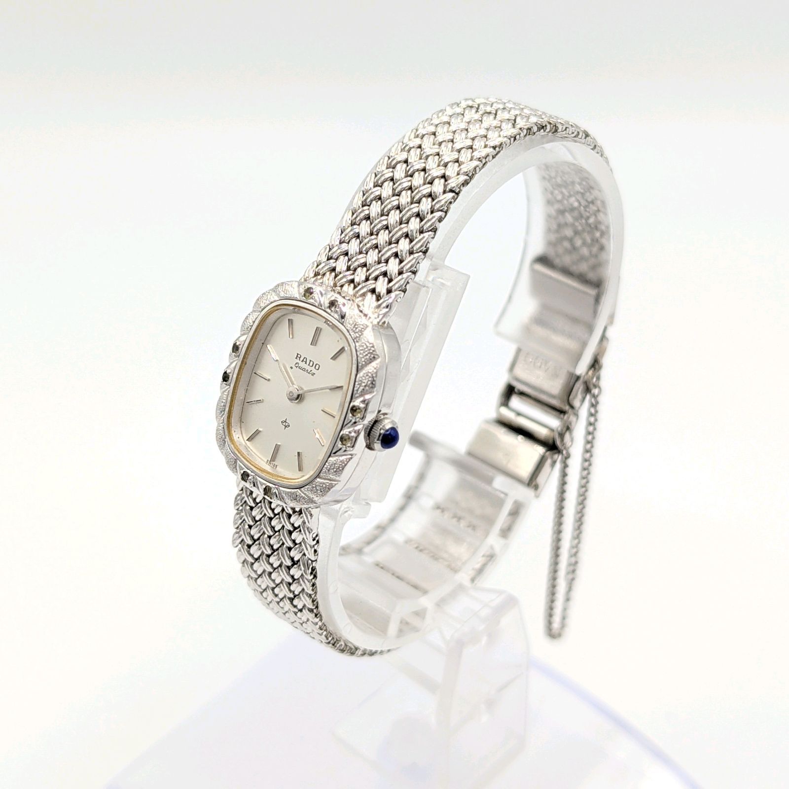 RADO 700.9508.2 Watch Ladies Quartz Round Silver Y2K 00S Vintage