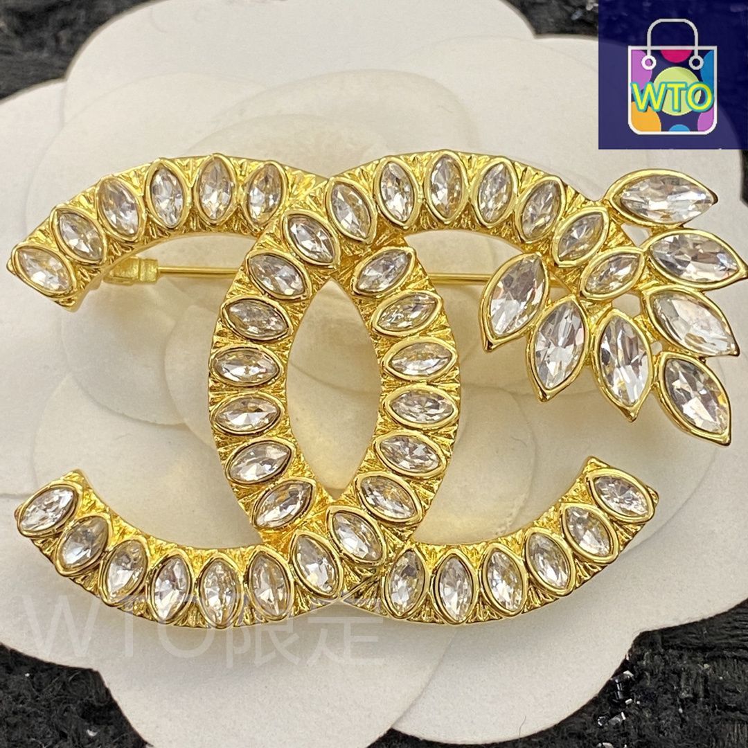 今日特価】CHANEL シャネル 22 年 金色麦穂ダイヤブローチ? - メルカリ