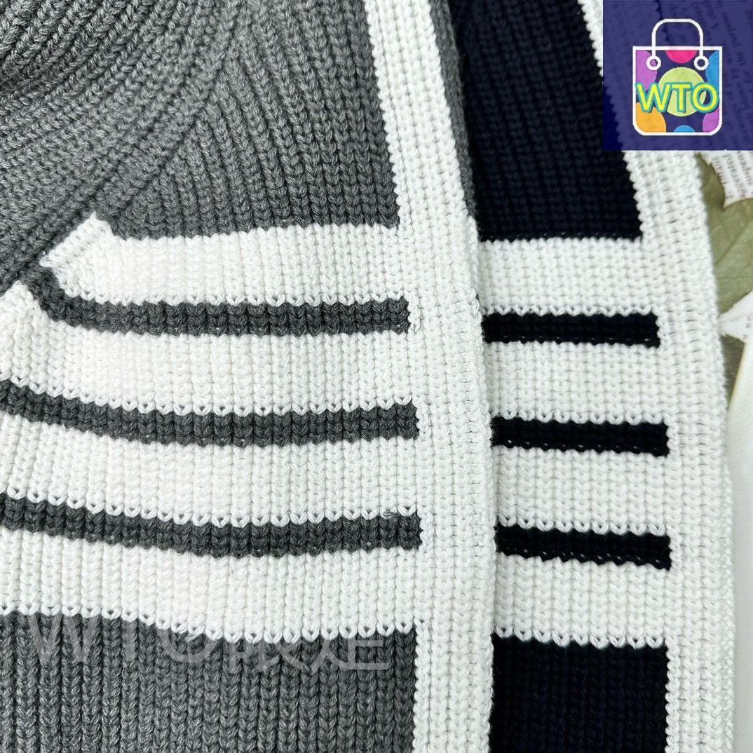 Thom Browne風 ストライプニットセーター [本日特価|新品未使用品