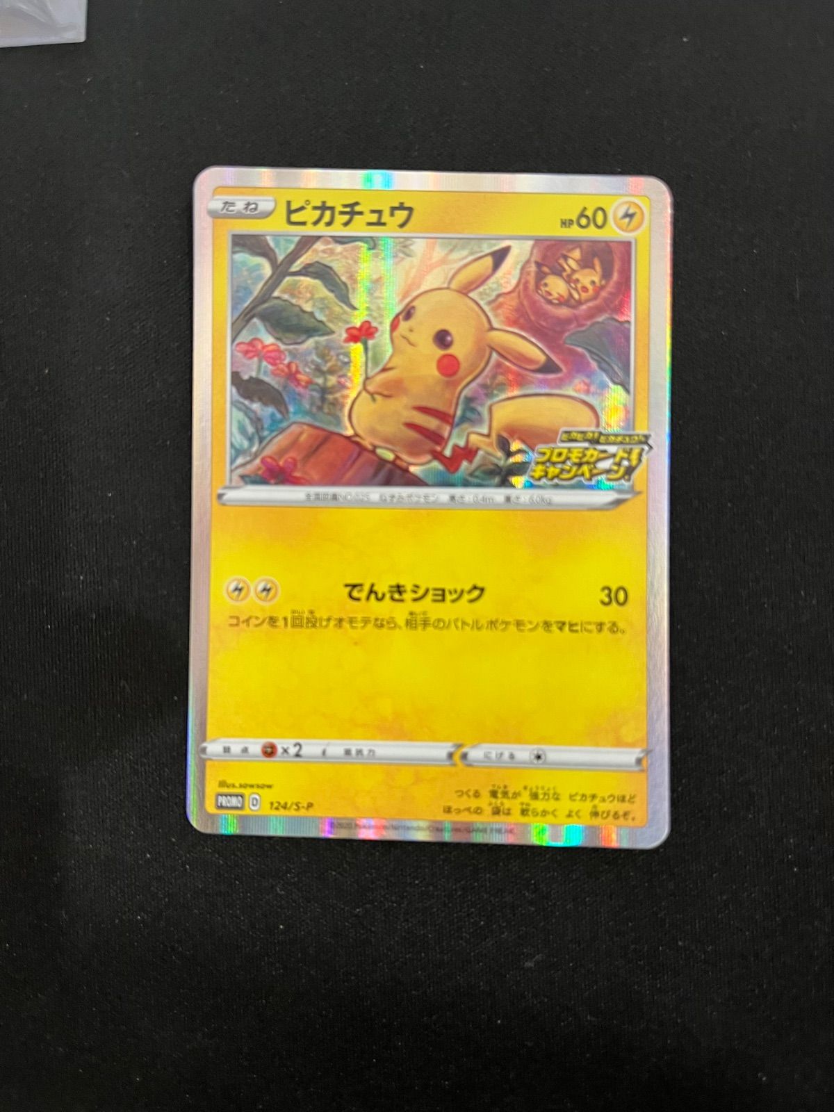 ピカピカ！ピカチュウ！プロモカードキャンペーン！　124/S-P 3枚セット ピカチュウ 124/S-P PROMO ピカピカプロモキャンペーン #20548 - メルカリ