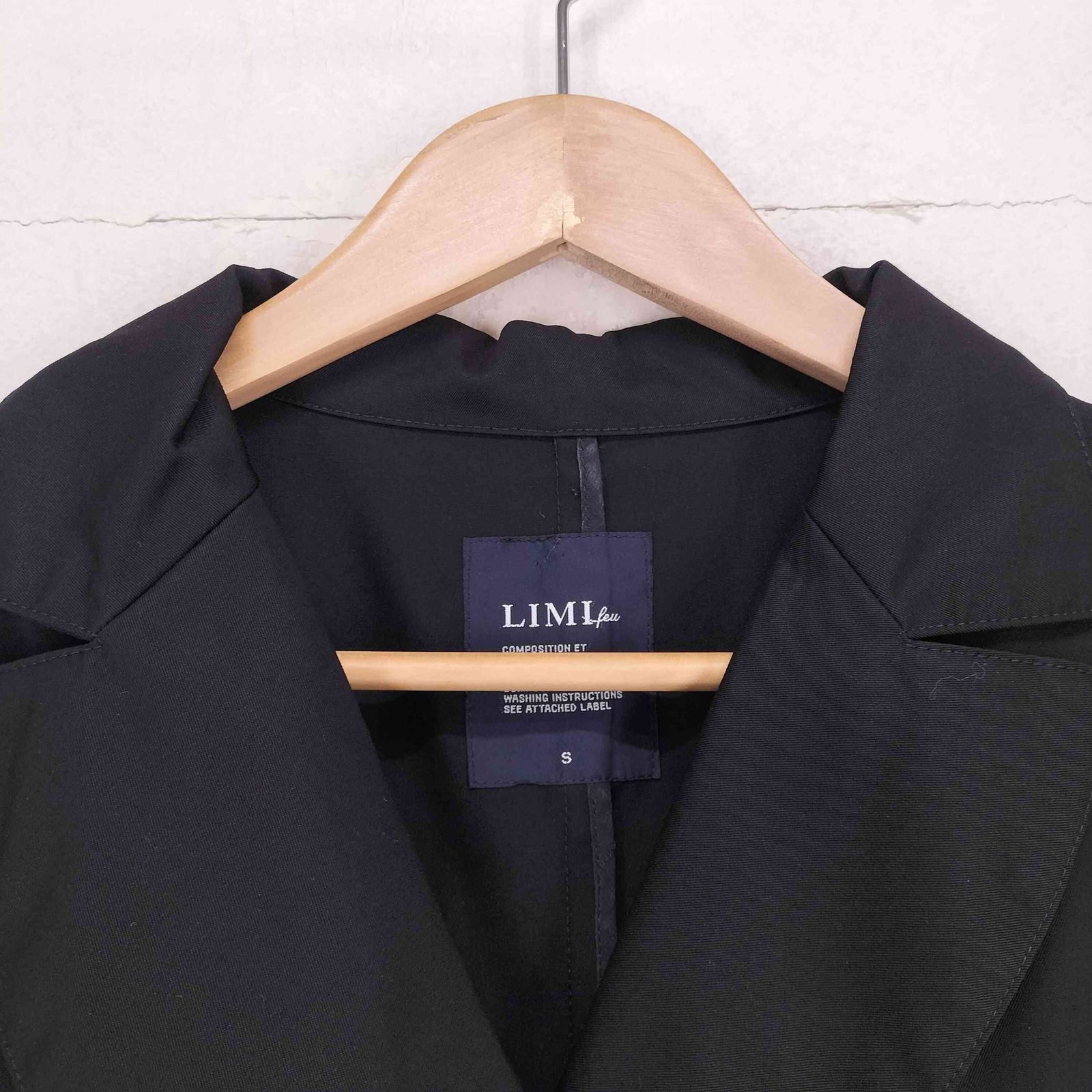 リミフゥ LIMI feu ウールギャバ 変形ジャケット レディース S - メルカリ