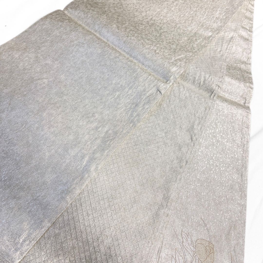 袋帯 刺繍 金彩 牡丹 花模様 着物 114b p ms