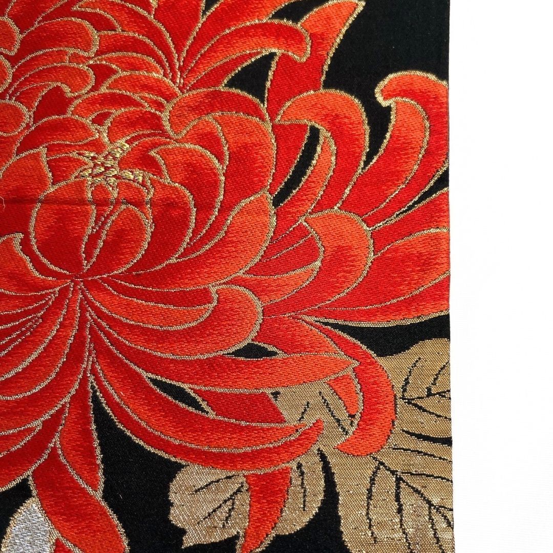 袋帯 振袖帯 乱菊 花模様 金糸 銀糸 着物 114b p ms - メルカリ