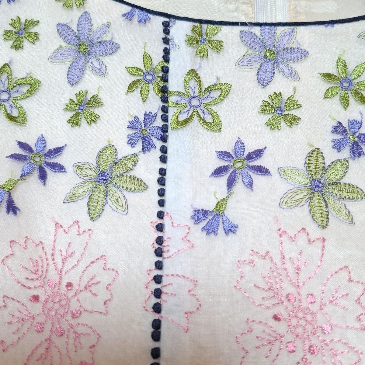 TOCCA(トッカ) ワンピース サイズ0 XS レディース - アイボリー×ピンク