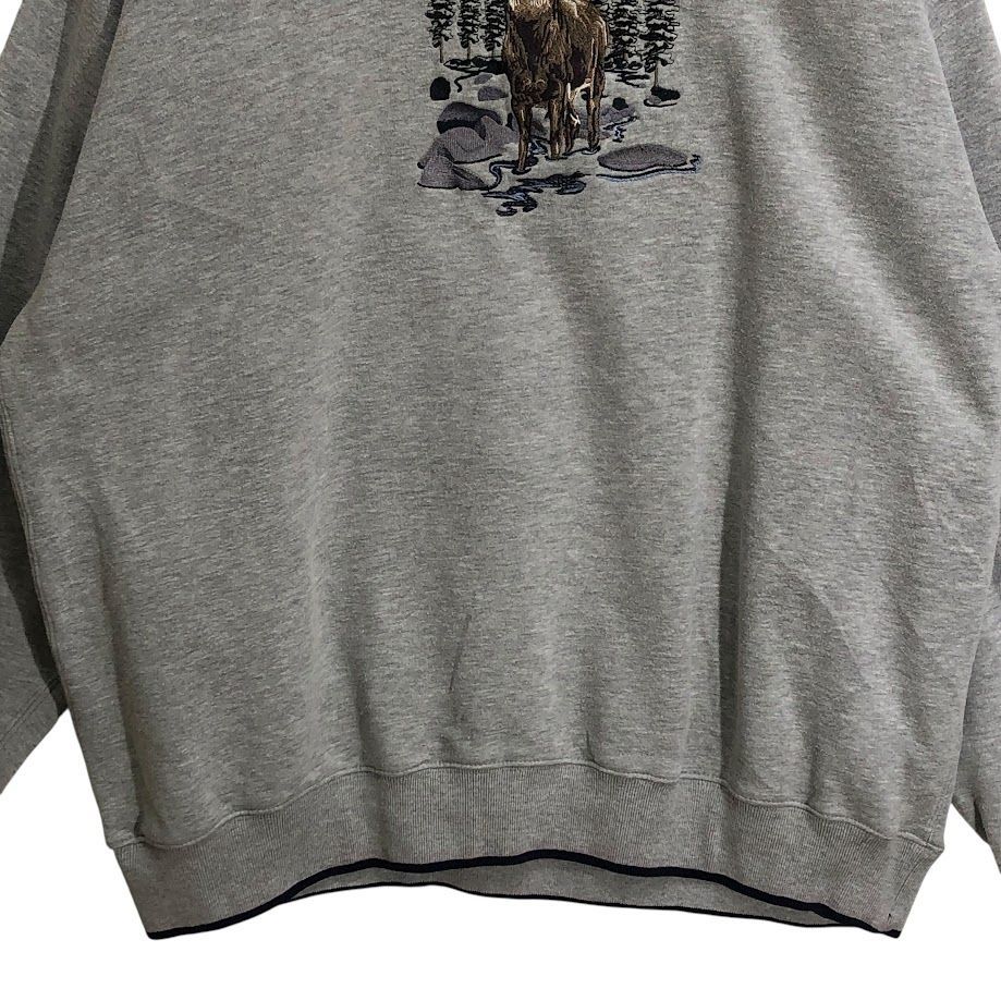 00's/00年代ヴィンテージ MC SPORT アニマル刺繡 鹿 スウェット