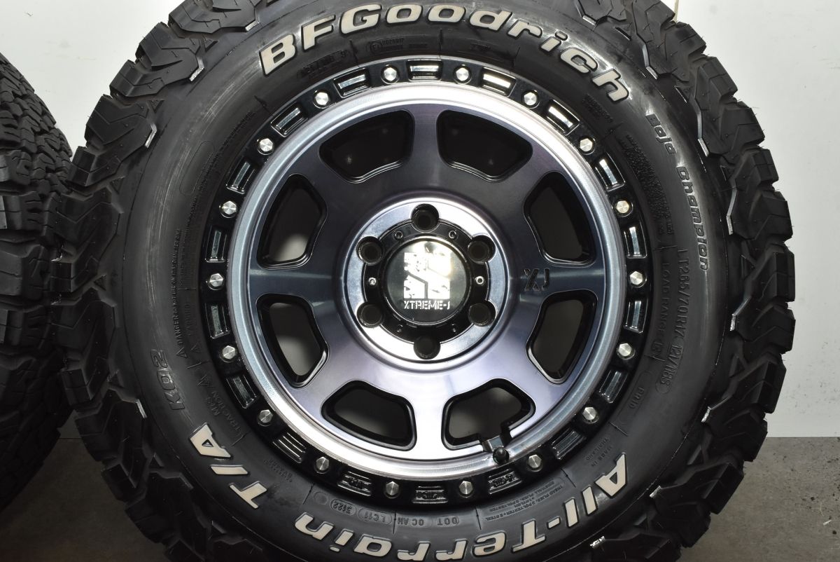 バリ溝】XTREME-J XJ07 17in 8J +20PCD139.7 BFグッドリッチ 