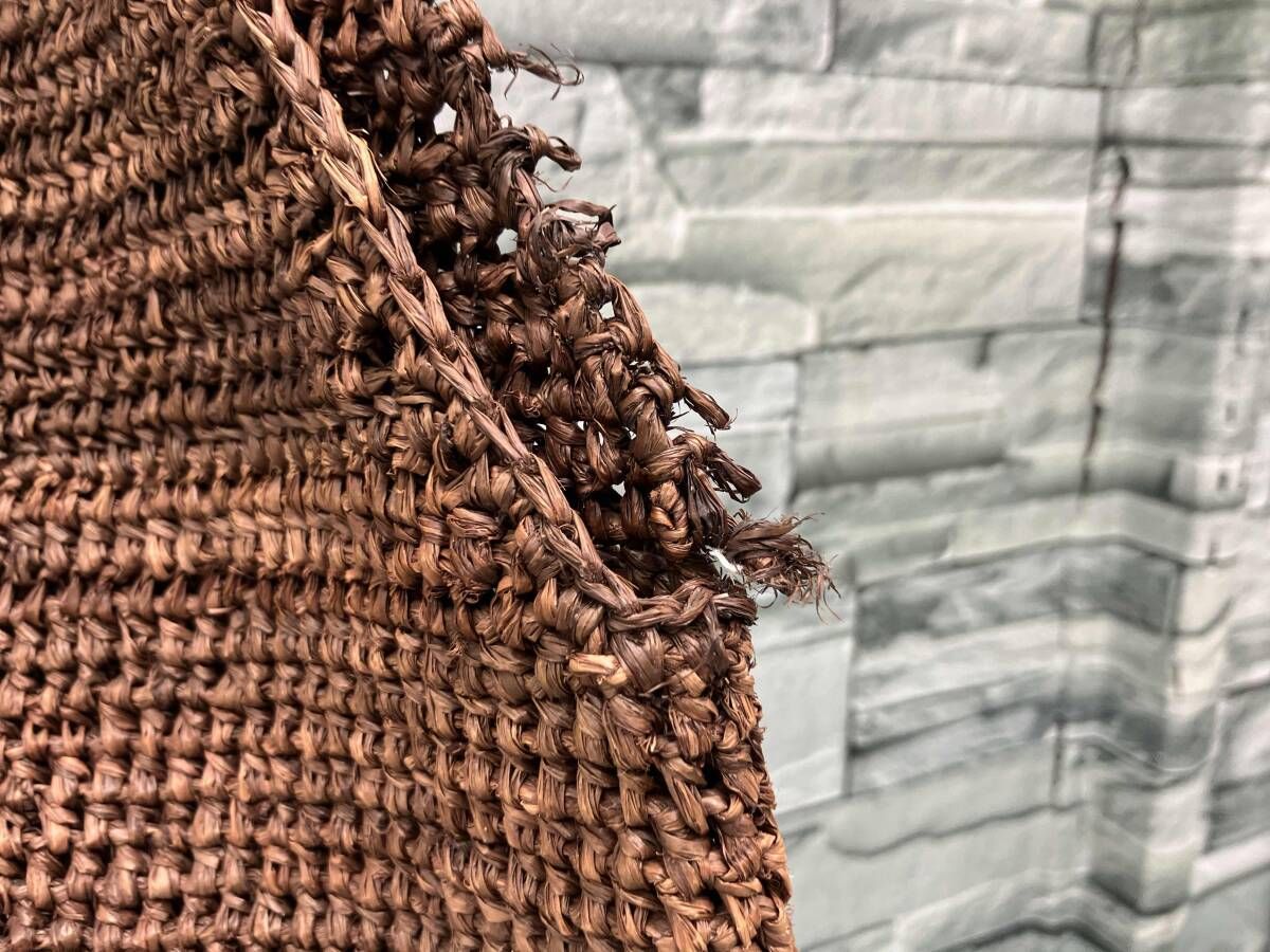 Helen Kaminski 編み込んバッグ／BRW トートバッグ/茶色/ヘレンカミン