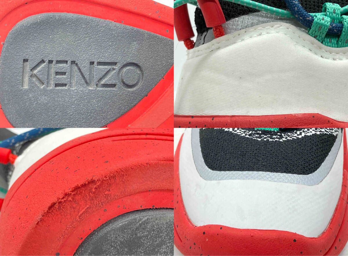 KENZO K Sock High Top W. ケンゾー スニーカー ブラック レッド