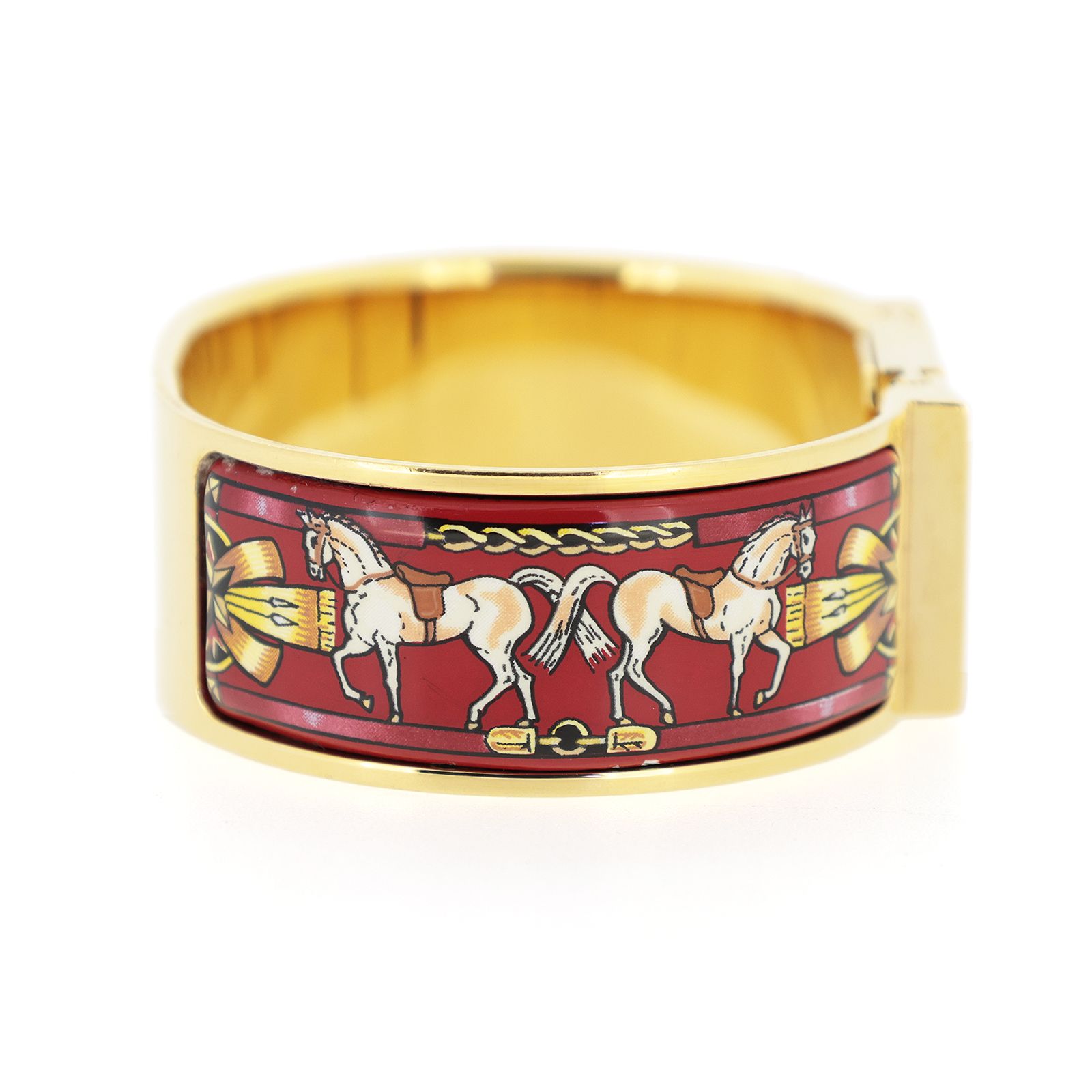 エルメス ロケ バングル ウォッチ L01.201 七宝焼き レディース 腕時計